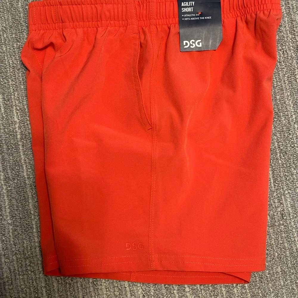 DSG Boys Red Agility Shorts